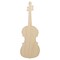 Violin Music Instrument Silhouette Unfinished Wood Shape Piece Cutout for DIY Craft Projects